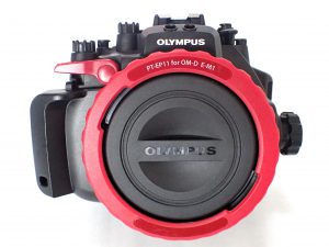 中古水中カメラ用品 オリンパス E-M1用防水プロテクターPT-EP11