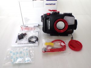 中古水中カメラ用品 OLYMPUS TG-4用防水プロテクターPT-056