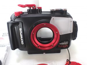 中古水中カメラ用品 OLYMPUS TG-4用防水プロテクターPT-056