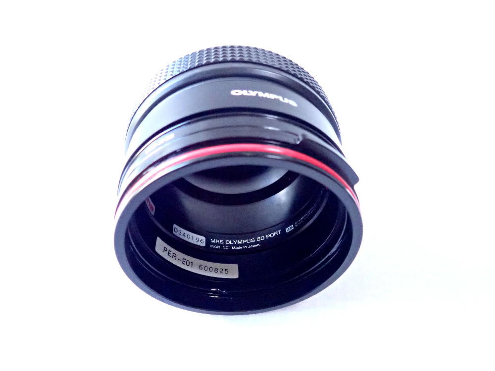 中古水中カメラ機材 INON MRS50ポート for オリンパス OLYMPUS 防水延長リングPER-E01 アダプターPAD-EP08