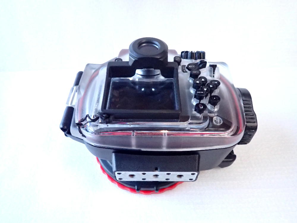 中古水中カメラ機材 OLYMPUS PT-EP11ハウジング MPBK-04両手グリップ付き